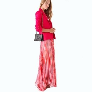 Alice + Olivia skirt Shannon Pleated Maxi Skirt